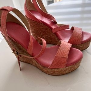 Jimmy Choo Snake Skin Wedges